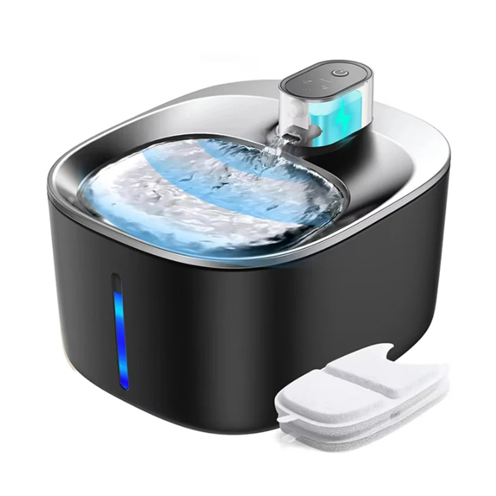 4L Wireless Cat Water Fountain 4000mAh Battery Operated,Ultra Quiet Pet Water Fountain with Motion Sensor for Cats Dogs Drinking