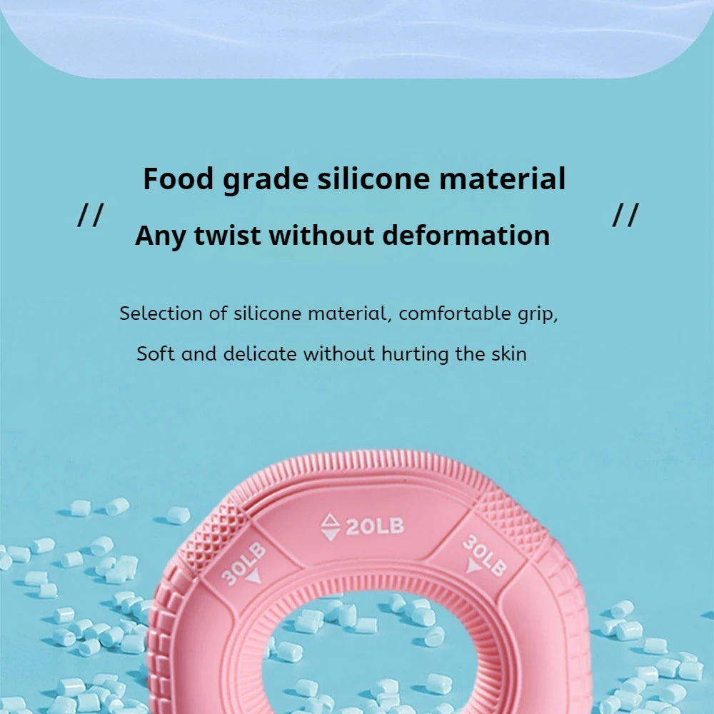 Octagonal Grip Ring Resistance Silicone Hand Exerciser Arm Strength Training Equipment Non-Slip Home Gym Fitness Workout Tool