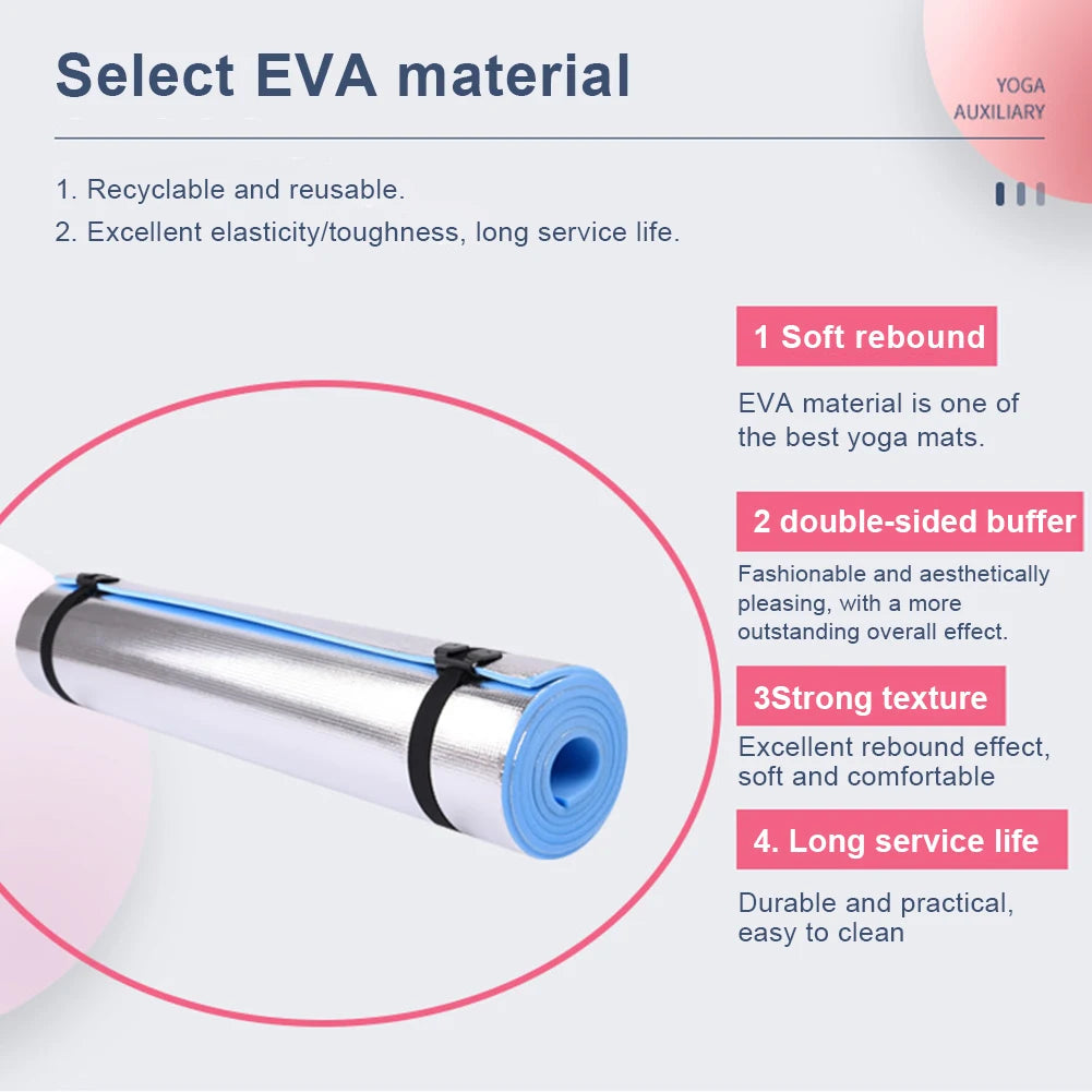 6/8/10MM Thick Yoga Mat Anti-skid Sports Fitness Mat EVA Comfort Foam yoga matt for Exercise, Yoga, and Pilates Gymnastics mat