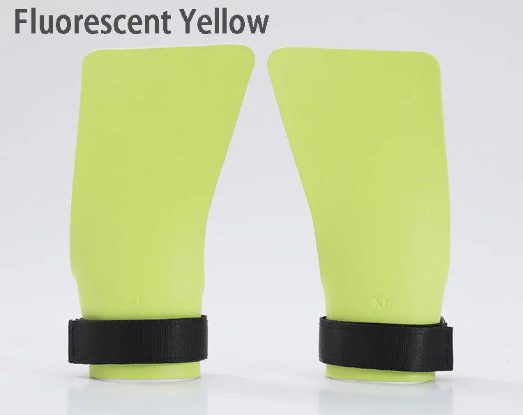 A Pair of Carbon No Finger Hole Hand Grips for Crossfit Pull Ups Cross Training Kettlebell Gymnastics Workout Palm Protector