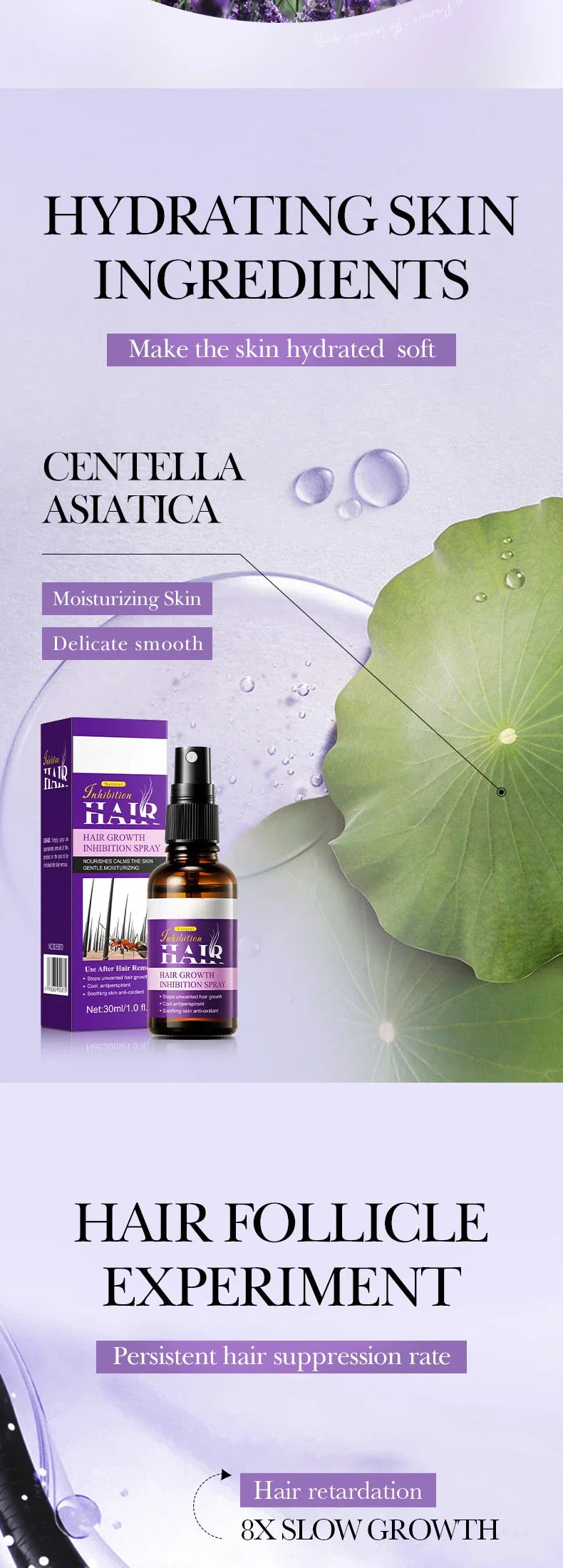 Hair Removal Cream Inhibits Hair Growth Whitening Safe Gentle Spray Effectively Remove Armpit Knee Leg Hair Skincare Products