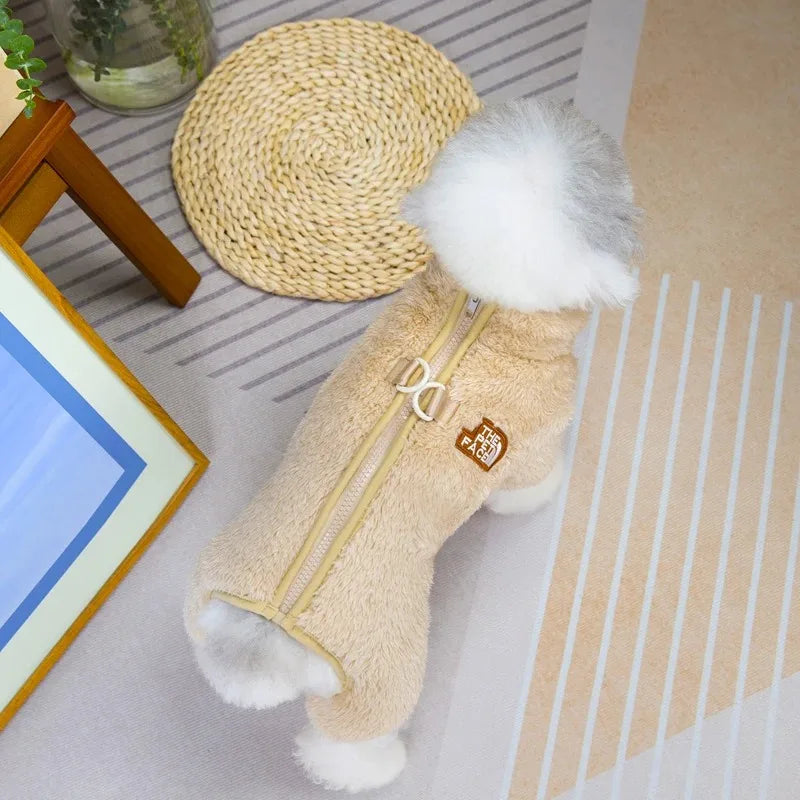 Pet Dog Clothes Large Dogs Sweatshirt Sweater Warm Jackets Coats Small Winter Hat Cloak Fur Coat Clothing Suit Big Medium Jumper