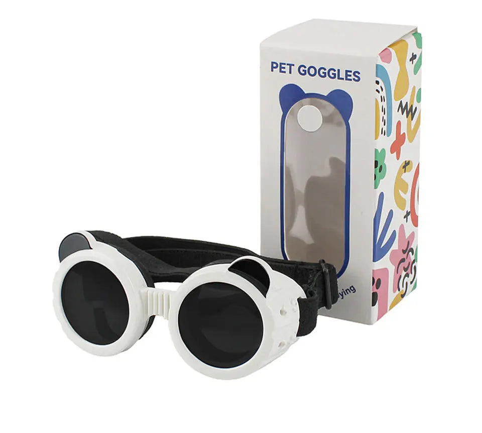 Dog Sunglasses Dog Goggles UV Protection Anti Wind/Dust Pet Eye Wear Protection with Adjustable Strap for Small or medium Dogs
