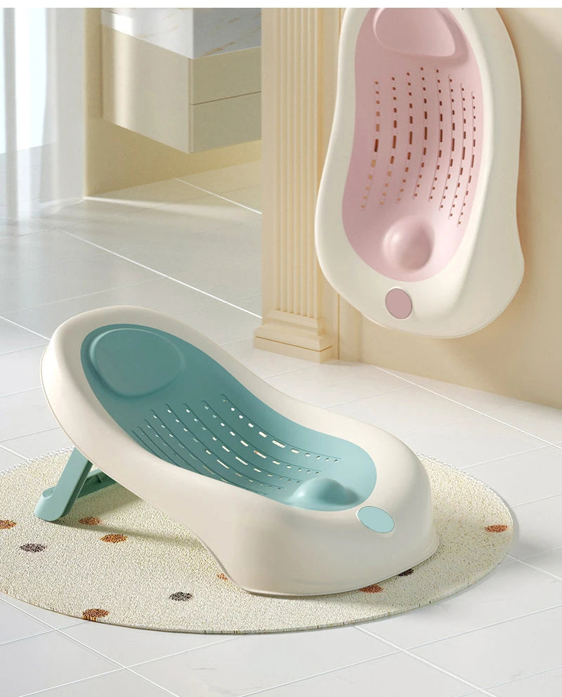 Simple Baby Bath Tub Rack Foldable Bathtub for Babies Bathtubs Anti Slip Holder Newborn Shower Net Seat Infants Care Accessories