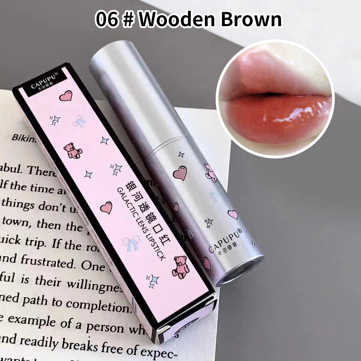 Solid lip gloss lipstick Mirror hydrating moisturizing moisturizing long-lasting and non-fading lipstick high appearance level
