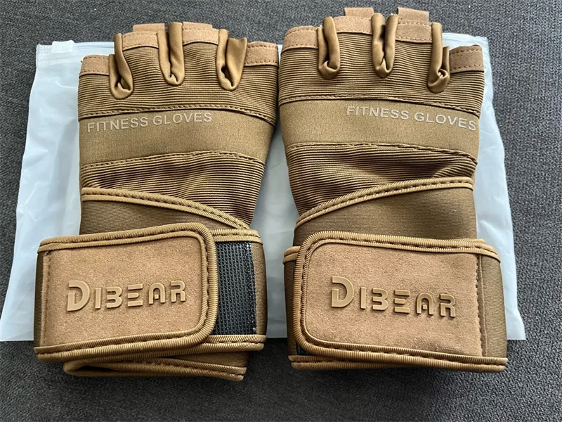 Half Finger Bodybuilding Gym Gloves Weightlifting Dumbbell Kettlebell Training Workout Fitness Gloves For Man Women
