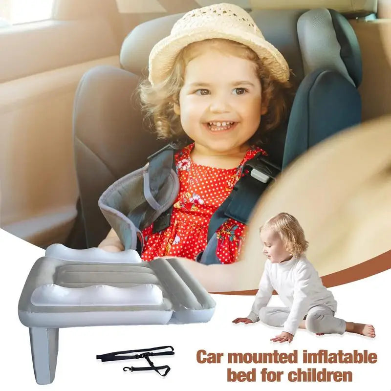 Portable Toddler Airplane Bed Baby Child Inflatable Mattress Air Bed Seat Extender Sleeping Mattress For Travel Car Road Trip