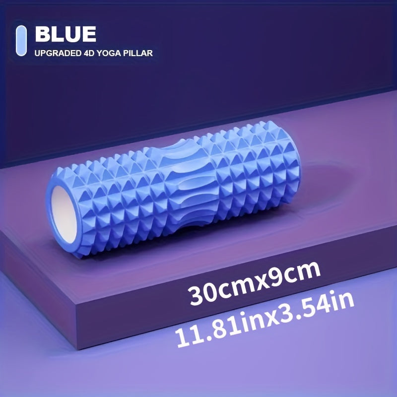1pc Yoga Massage Roller, Suitable For Pilates, Yoga Exercise, Back Muscle Massage Roller, For Body Shaping, Calf Exercise