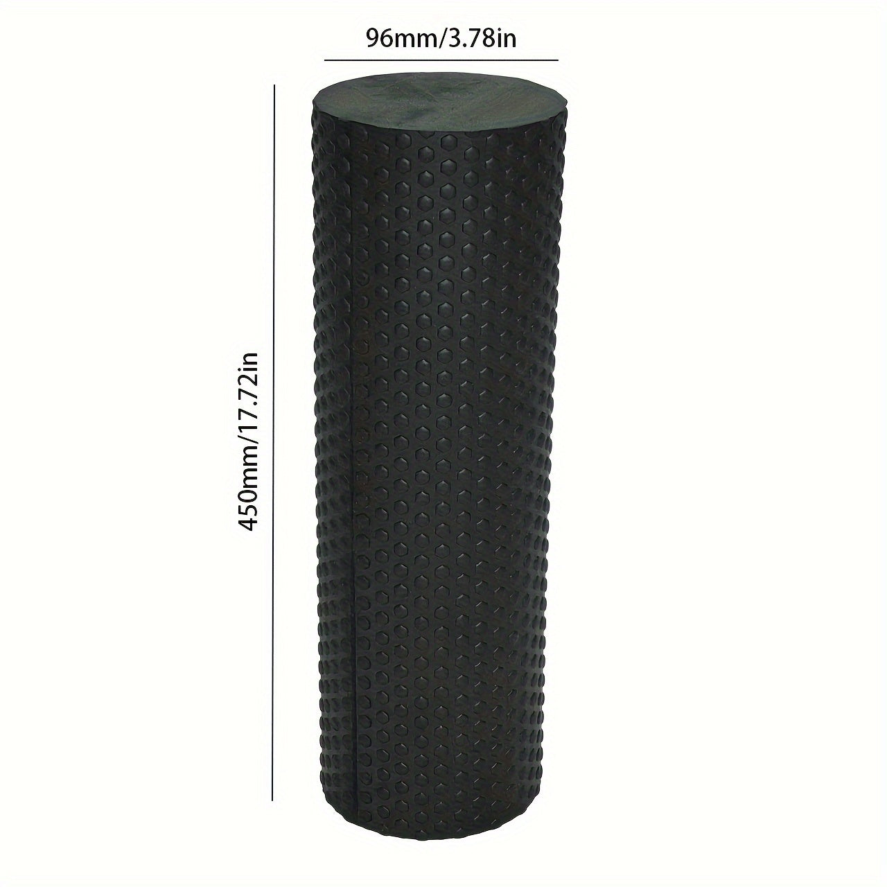 1pc Premium EVA Foam Roller - Textured Surface for Enhanced Flexibility, Muscle Relaxation | Ideal for Yoga, Pilates & Fitness | Available in Purple, Blue, Black, Workout Accessories