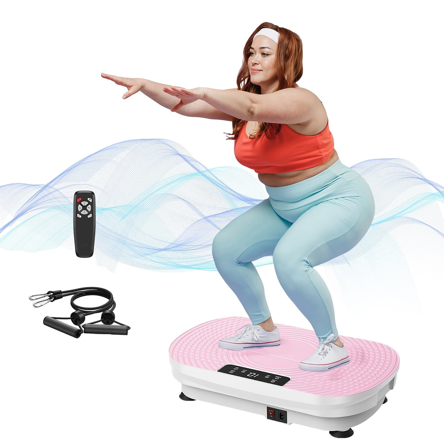 Vibration Plate Equipment- Whole Body Workout Equipment for Women, And Silicone Pedal, Gift Stocking, Christmas Gift for Your Family
