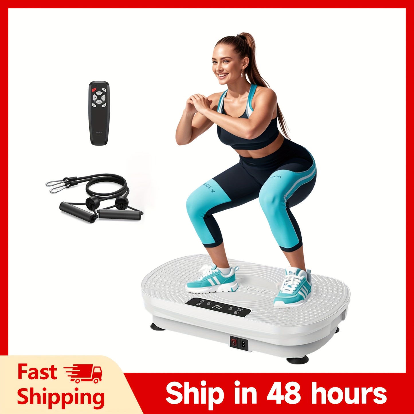 Fitness Pedel/ Vibration Plate Exercise Machine, Multiple Preset Modes Vibration Platform, Whole Body Workout Exercise Machine For Body Building, Quiet And Portable, Ideal Home Gym Workout Equipment, Perfect Gift, Without Bat