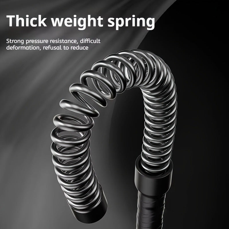 A pair of stainless steel adjustable battle ropes for strength training. Workout equipment, exercise equipment.flexible and durable fitness rope, suitable for abdominal exercises. The length is less than 78.74 inches.battle r