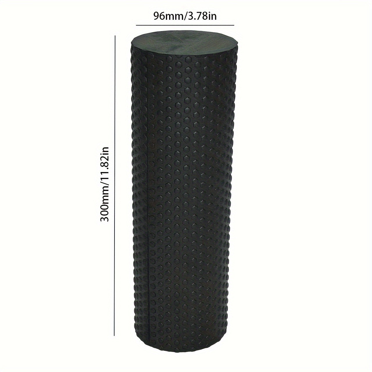 1pc Premium EVA Foam Roller - Textured Surface for Enhanced Flexibility, Muscle Relaxation | Ideal for Yoga, Pilates & Fitness | Available in Purple, Blue, Black, Workout Accessories