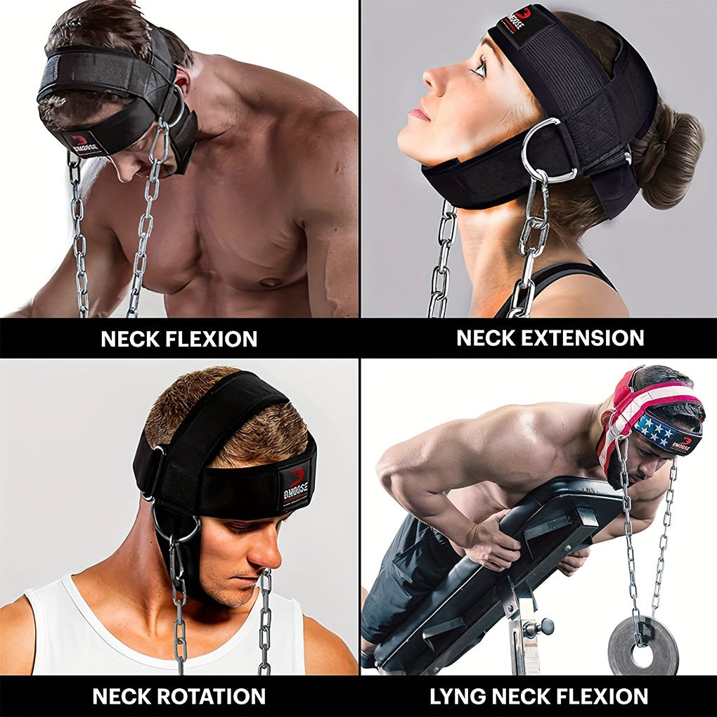 1pc Weight Lifting Training Headband With Chain, Suitable For Strength Training, Muscle Exercise