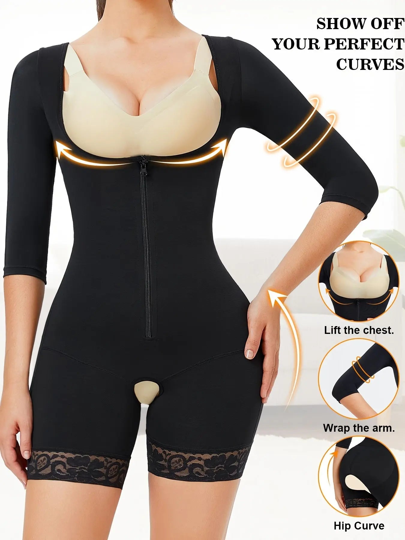 Postpartum Shaping Bodysuit - Waist Trainer Tummy Control Open Crotch Open Bust Slip Body Shaper - Breathable Fabric - For Women Postpartum Recovery & Shapewear - Suitable for Daily Wear & Exercise - Perfect Gift for New Moms Nova Trendz