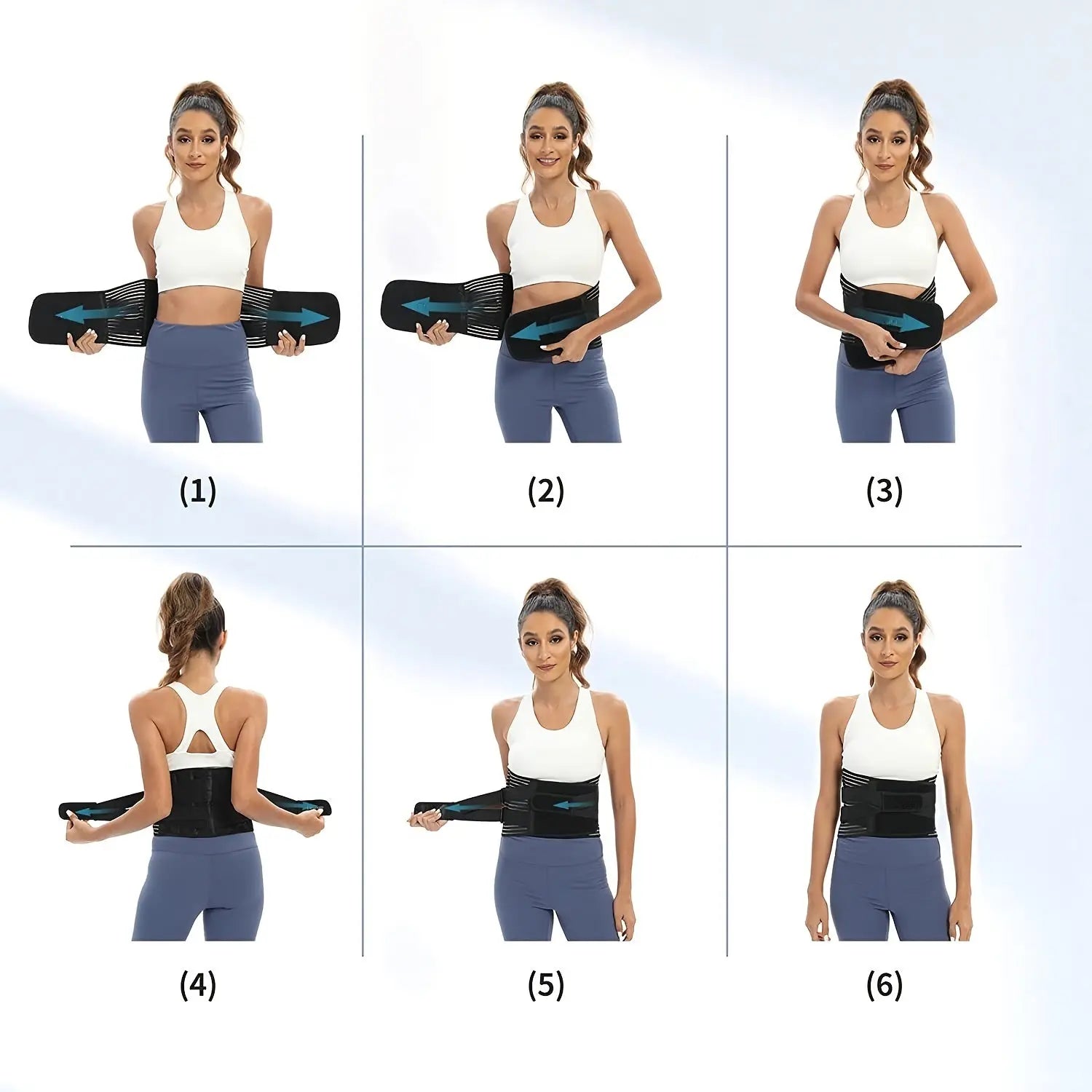 Adjustable Unisex Lumbar Support Belt, Breathable Waist Wrap for Gym, Yoga, Fitness, Exercise, Squat, Weightlifting - Hand Washable Buckle Closure Lower Back Brace Nova Trendz