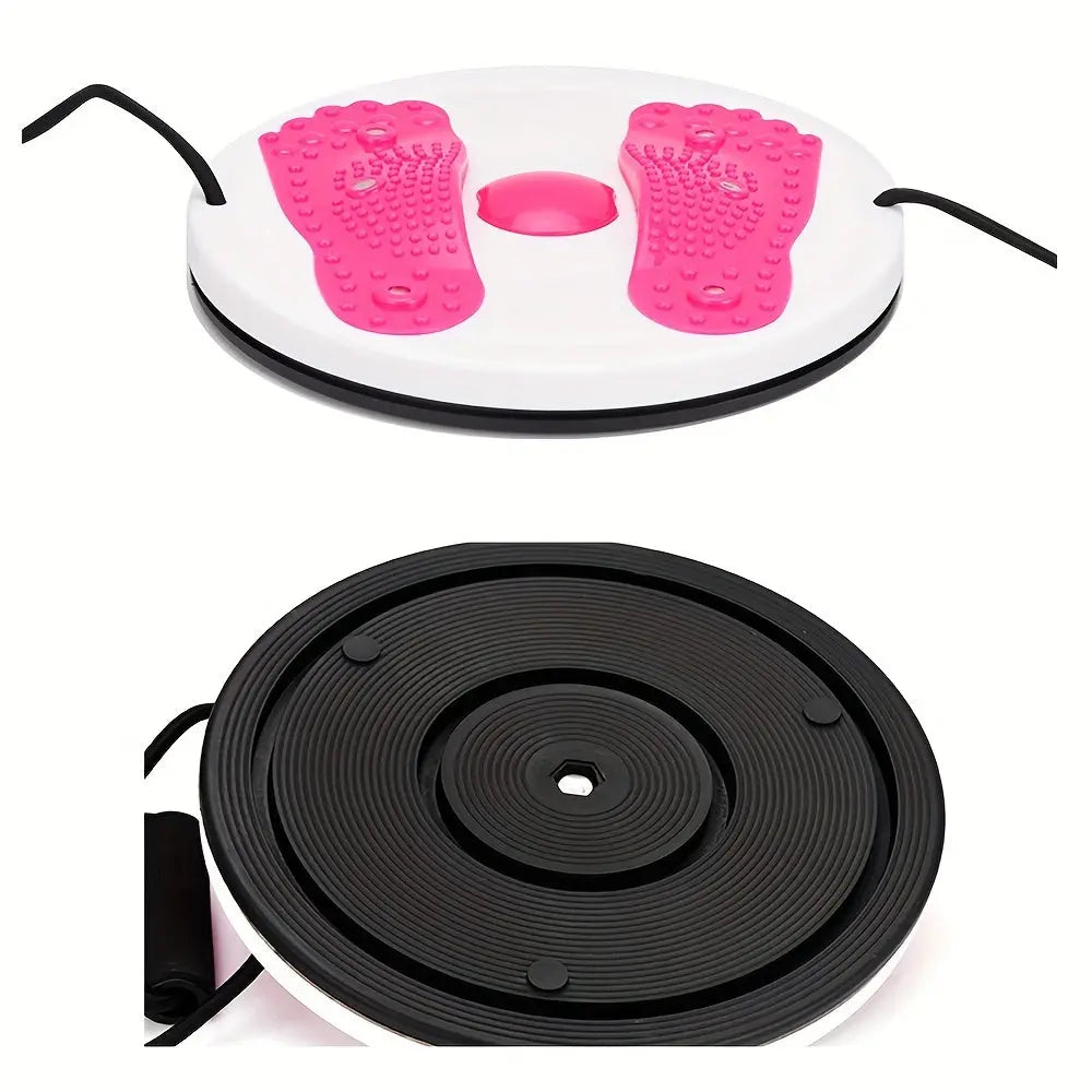1pc Magnetic Twisting Boards With Pull Rope, Fitness Foot Massage Disc, Balance Board For Yoga, Gym Sport, Exercise, Waist & Hips & Legs Twisting, Body Shaping Nova Trendz