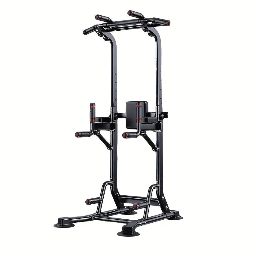Multi-Functional Power Tower with Pull-Up and Dip Station, Adjustable Height Home Gym Workout Equipment, Tungsten Steel Wall-Mounted Strength Training Exercise Stand Nova Trendz