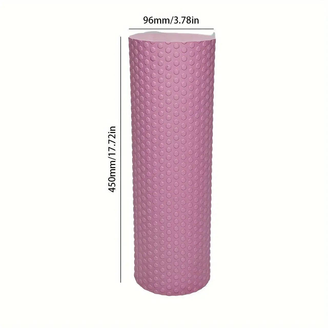 1pc Premium EVA Foam Roller - Textured Surface for Enhanced Flexibility, Muscle Relaxation | Ideal for Yoga, Pilates & Fitness | Available in Purple, Blue, Black, Workout Accessories Nova Trendz