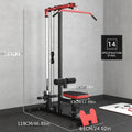 Home Gym LAT Machine - Ultimate Back Exercise Equipment for Low Strength Aids - Flip-Up Footplate, High and Low Pulley Station, Space-Saving Design for Effective Lat Pull Downs, Rows and More Nova Trendz