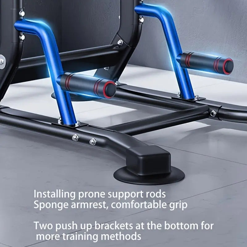 Multi-Functional Power Tower with Pull-Up and Dip Station, Adjustable Height Home Gym Workout Equipment, Tungsten Steel Wall-Mounted Strength Training Exercise Stand Nova Trendz
