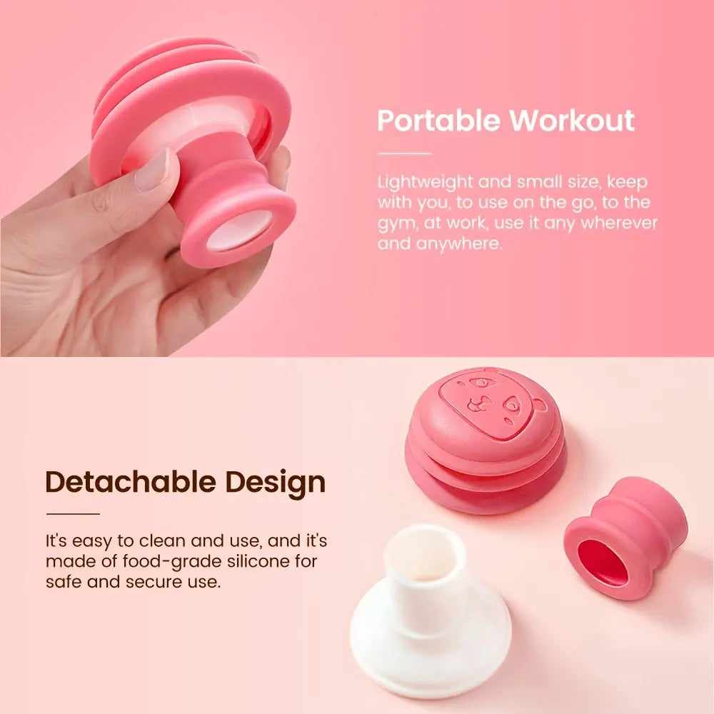 Jaw Face Neck Toning Exerciser For Women, Face Lift Skin Firming V Shape Double Chin Exerciser Instrument, Cute Portable Mouth Exercise Face Trainer Tool Nova Trendz