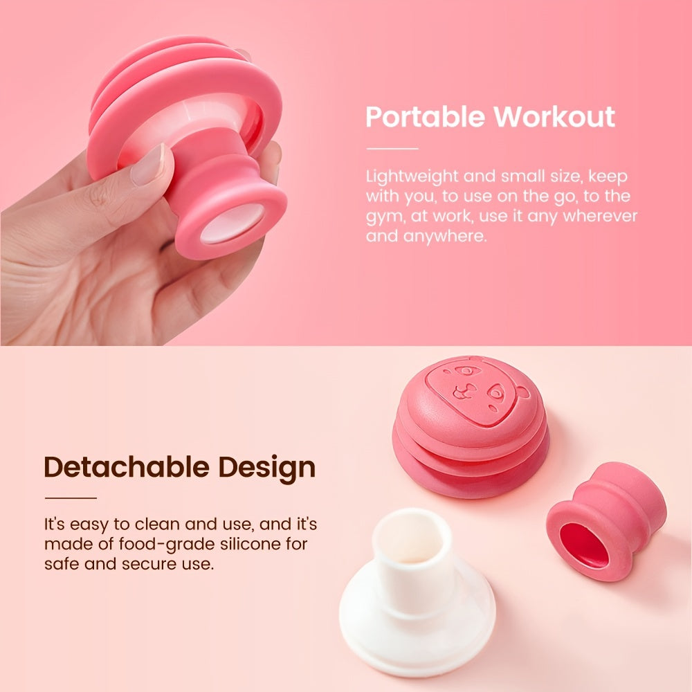 Jaw Face Neck Toning Exerciser For Women, Face Lift Skin Firming V Shape Double Chin Exerciser Instrument, Cute Portable Mouth Exercise Face Trainer Tool