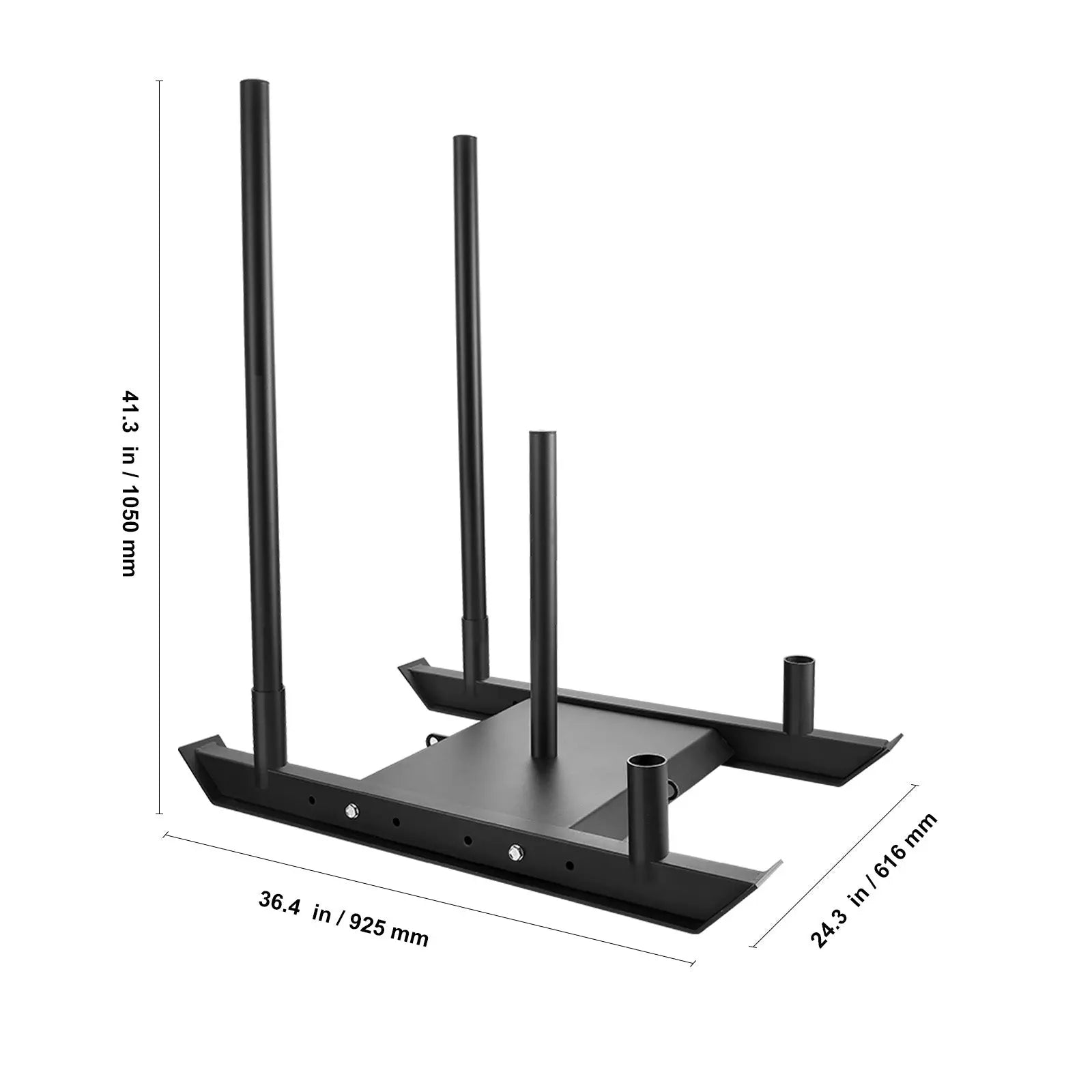 VEVOR Weight Training Pull Sled, Fitness Strength Speed Training Sled, Steel Power Sled Workout Equipment for Athletic Exercise and Speed Improvement Nova Trendz