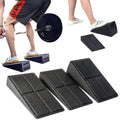 3-Pack Squat Wedge Blocks, 12-Inch Leg Stretcher Foam Slant Boards, Universal Fit PP Material for Squats, Calf Raises, Yoga, Knee Over Toe Workout Equipment - Black Nova Trendz