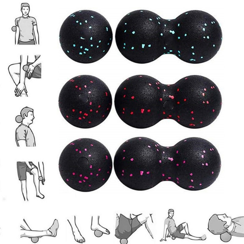 Lacrosse Myofascia Ball Peanut Massage Ball Myofascia Massage High Density Lightweight Exercise Muscle Relaxation Yoga - Mother's Day Gift