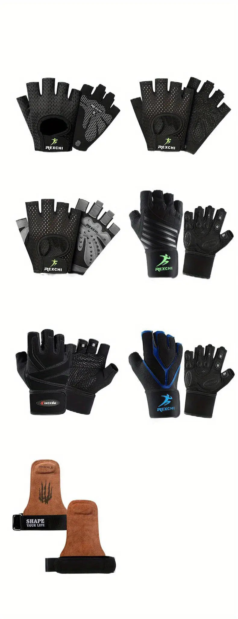 1 Pair of Premium Half Finger Fitness Gloves - Non-Slip, Breathable, and Protective for Weight Lifting, Gym, Dumbbell Exercise, Sports, and Cycling Nova Trendz