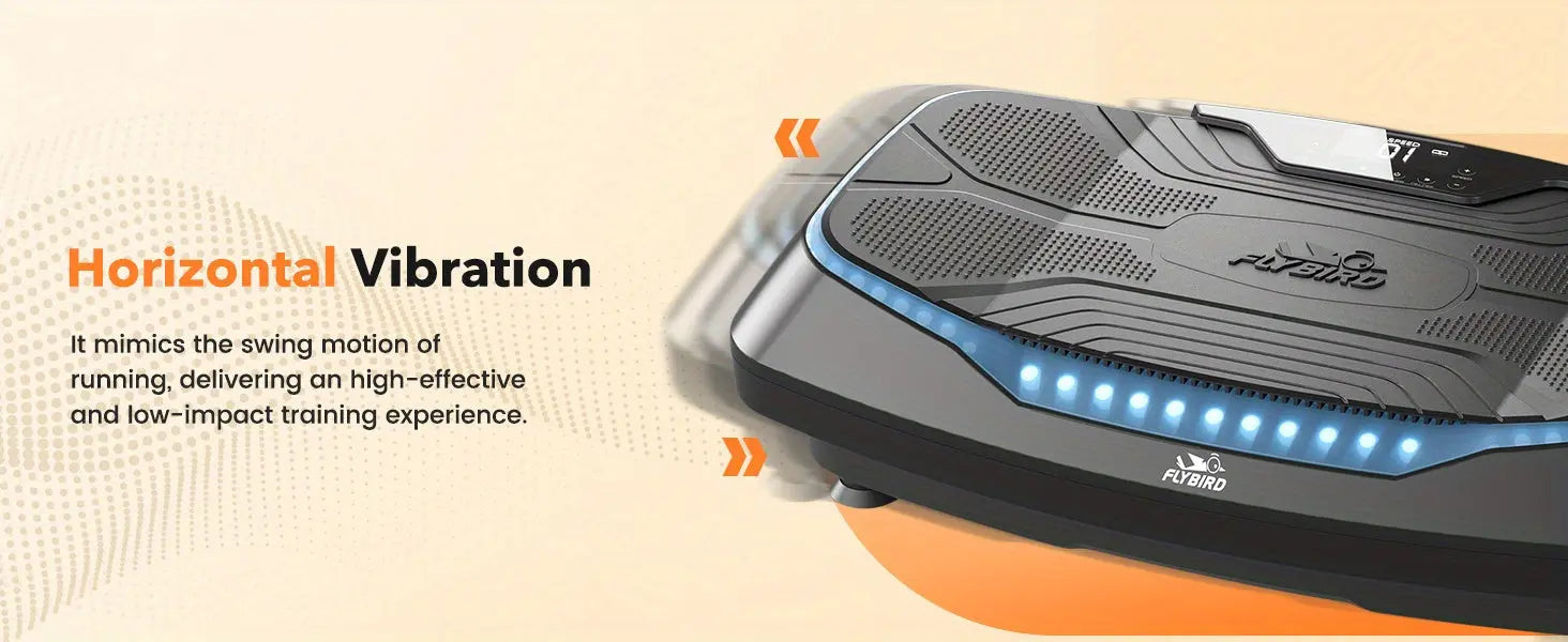 4D Vibration Plate-Triple Motors Oscillation, Linear, Pulsation Vibration Plate Exercise Machine, 30Hz-40Hz Vibration Plate Exercise Machine for Bone Density Building & Lymphatic Drainage Nova Trendz