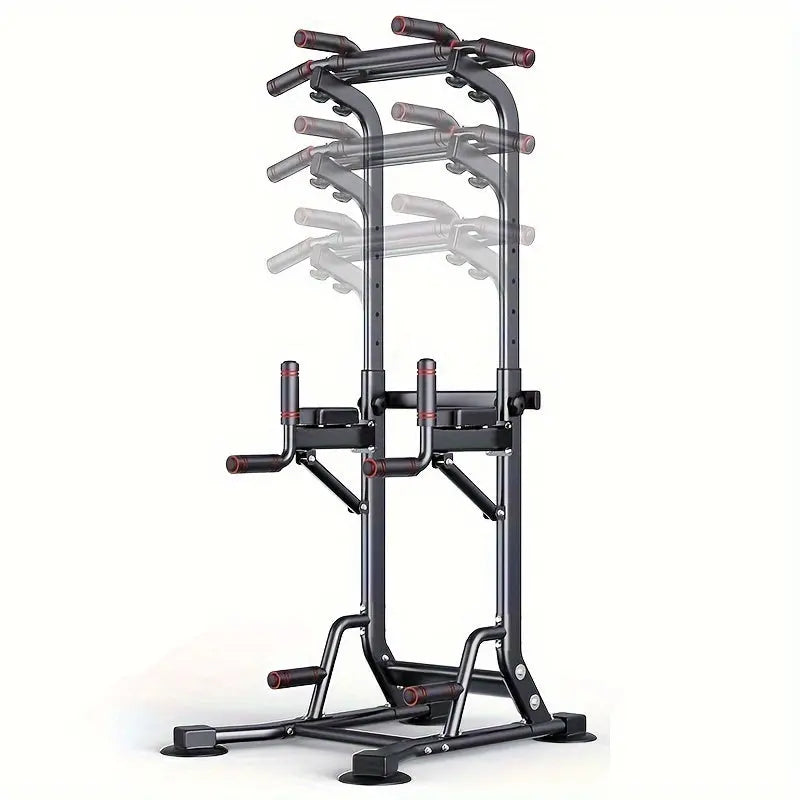 Multi-Functional Power Tower with Pull-Up and Dip Station, Adjustable Height Home Gym Workout Equipment, Tungsten Steel Wall-Mounted Strength Training Exercise Stand Nova Trendz