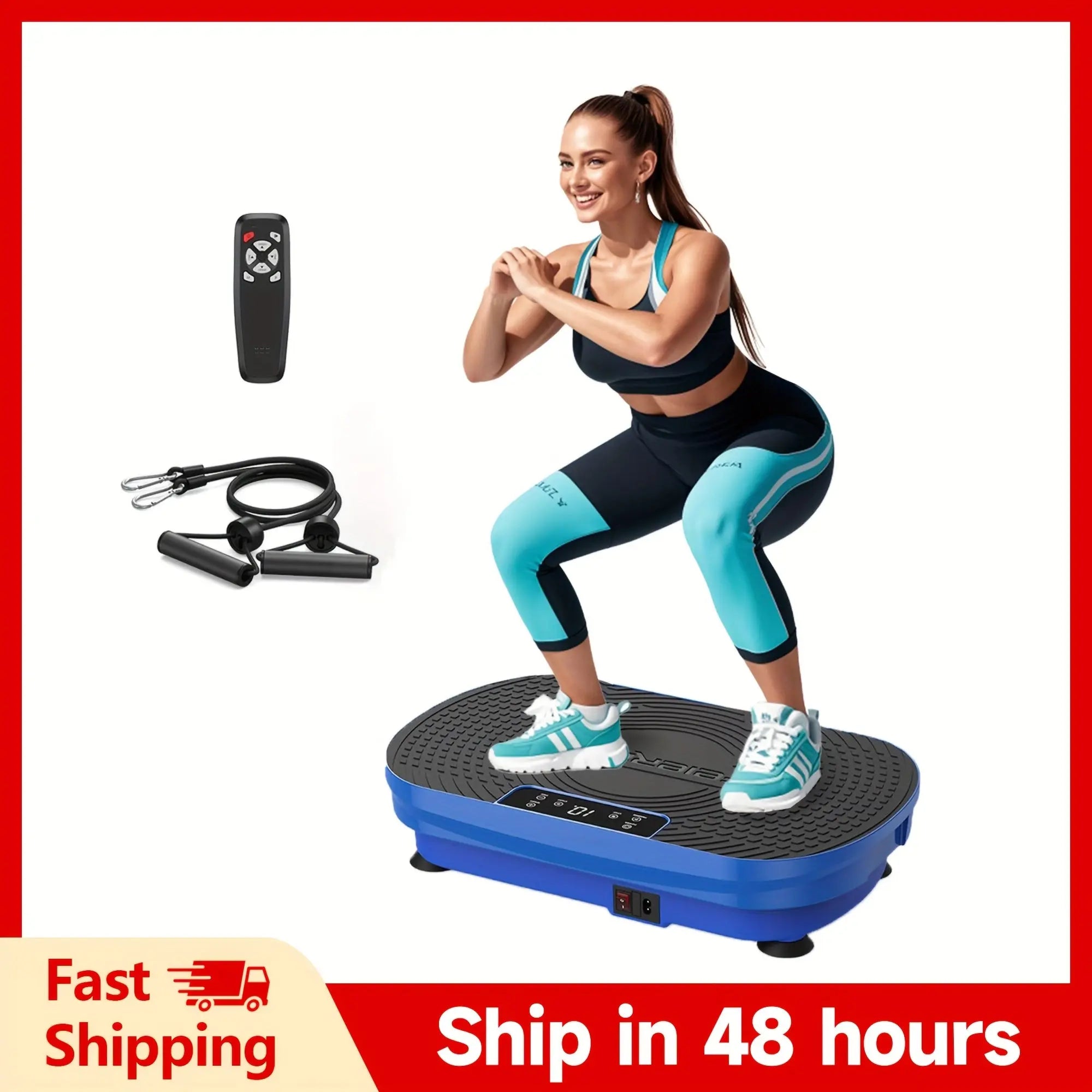 Fitness Pedel/ Vibration Plate Exercise Machine, Multiple Preset Modes Vibration Platform, Whole Body Workout Exercise Machine For Body Building, Quiet And Portable, Ideal Home Gym Workout Equipment, Perfect Gift, Without Bat Nova Trendz