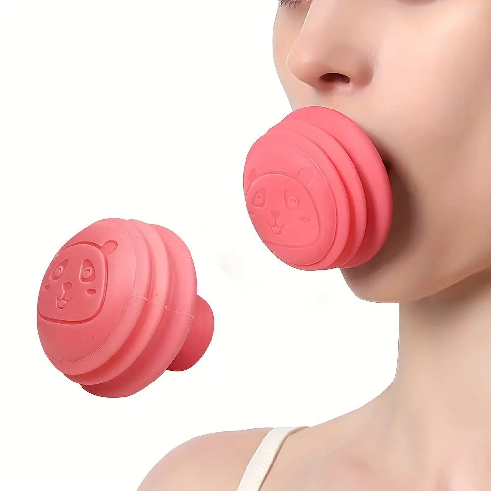 Jaw Face Neck Toning Exerciser For Women, Face Lift Skin Firming V Shape Double Chin Exerciser Instrument, Cute Portable Mouth Exercise Face Trainer Tool Nova Trendz