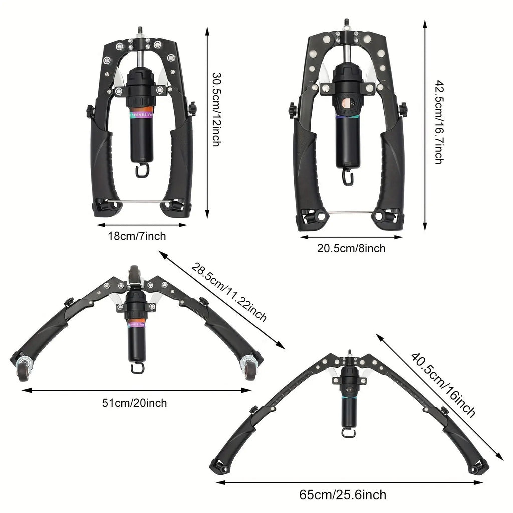 Twister Arm Exerciser - Adjustable 22-440lbs Hydraulic Abdominal Exercise Wheel Nova Trendz