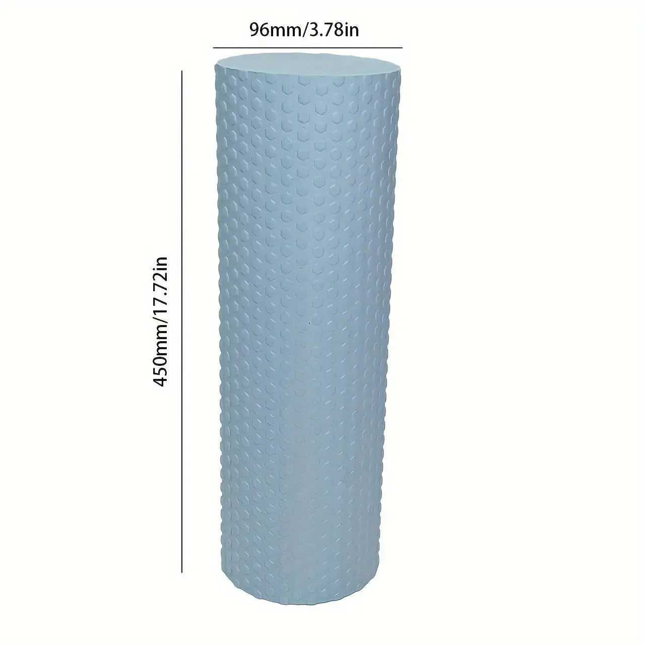 1pc Premium EVA Foam Roller - Textured Surface for Enhanced Flexibility, Muscle Relaxation | Ideal for Yoga, Pilates & Fitness | Available in Purple, Blue, Black, Workout Accessories Nova Trendz