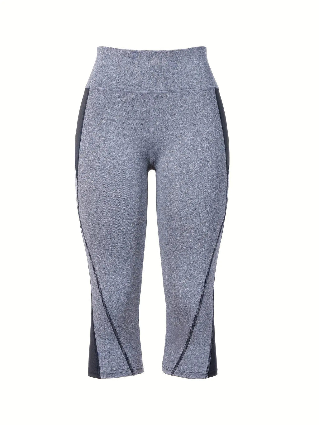 Women's Activewear: Contrast Color Yoga Sports Capri Leggings - Perfect for Workout & Exercise! Nova Trendz