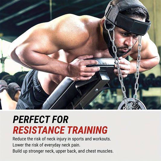 1pc Weight Lifting Training Headband With Chain, Suitable For Strength Training, Muscle Exercise