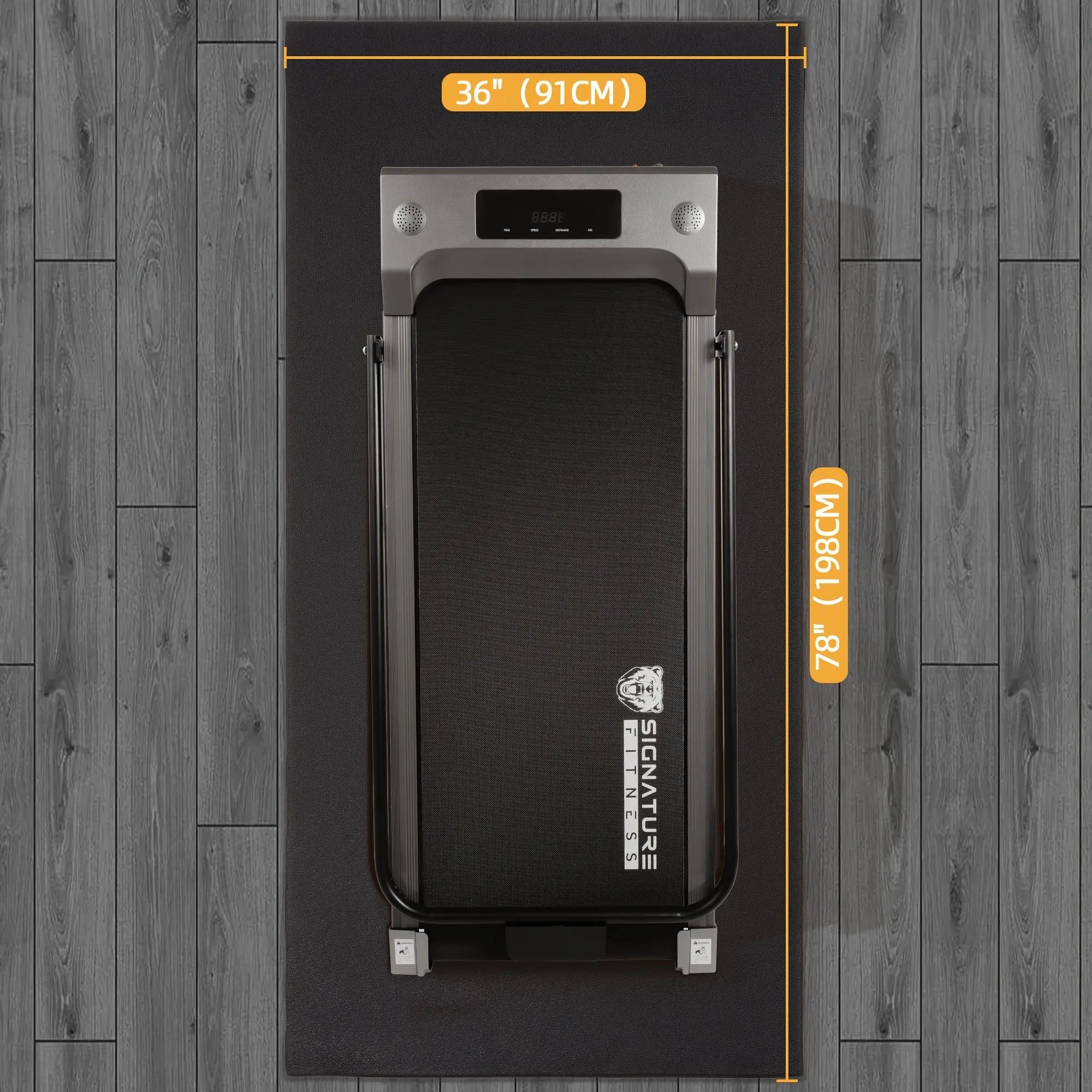 High Density Home Gym Treadmill Exercise Bike Equipment Mat, 1/4" Thick, Multiple Sizes Nova Trendz