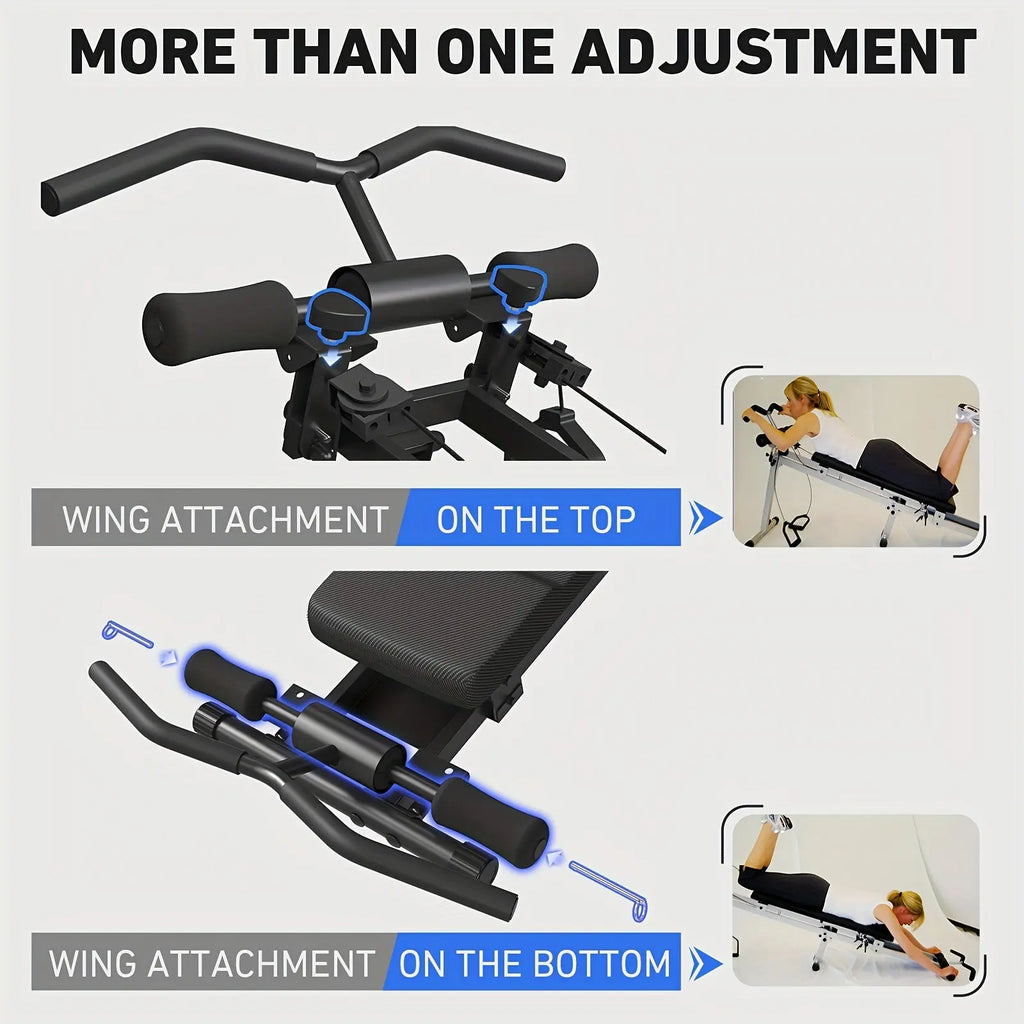 1 Total Gym Bench Press - Versatile Indoor Home Gym Workout Equipment, Black Iron with Adjustable Backrest and Arm Support, Ideal for Full Body Strength Training, Gym Accessories Nova Trendz