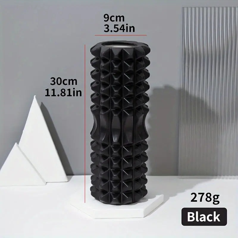 1pc Yoga Massage Roller, Suitable For Pilates, Yoga Exercise, Back Muscle Massage Roller, For Body Shaping, Calf Exercise Nova Trendz