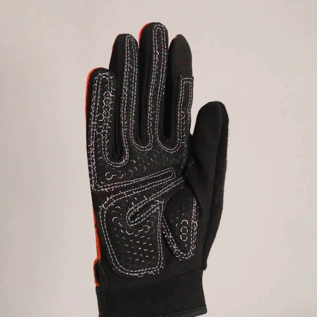 Full Finger Workout Gloves with Padding, Non Slip Extra Grip for Men Women - FINGER TEN Weight Lifting Touchscreen Gym Exercise Gloves for Cycling Climbing Hiking Nova Trendz