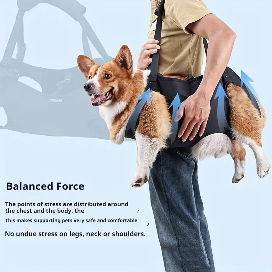 ComfortFit Pet Support Harness - Adjustable Lifting Sling for Elderly, Disabled, and Rehabilitative Exercise - Stair Assistance, Health & Beauty Care Accessory for Senior Dogs, Arthritis, and Post-Surgery Recovery Nova Trendz