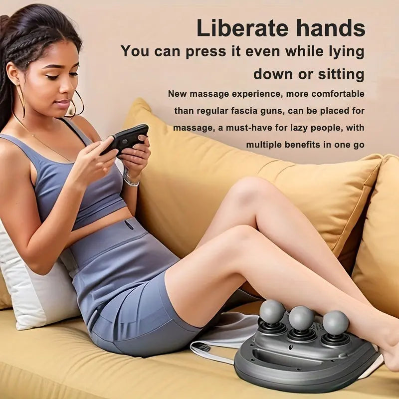 Six-Head Percussion Massage Gun - Universal Fit, USB Rechargeable Deep Tissue Massager with 9 Modes, Enhanced Battery Life, ABS Construction, Lithium 18650 Series Battery for Fitness & Exercise Recovery Nova Trendz