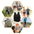 Adjustable Weighted Vest Max Load 20kg 16 Pouches Gym Running Fitness Sports Training Weight Loss Jackets Exercise Waistcoat for Workout Exercise Boxing Training Nova Trendz