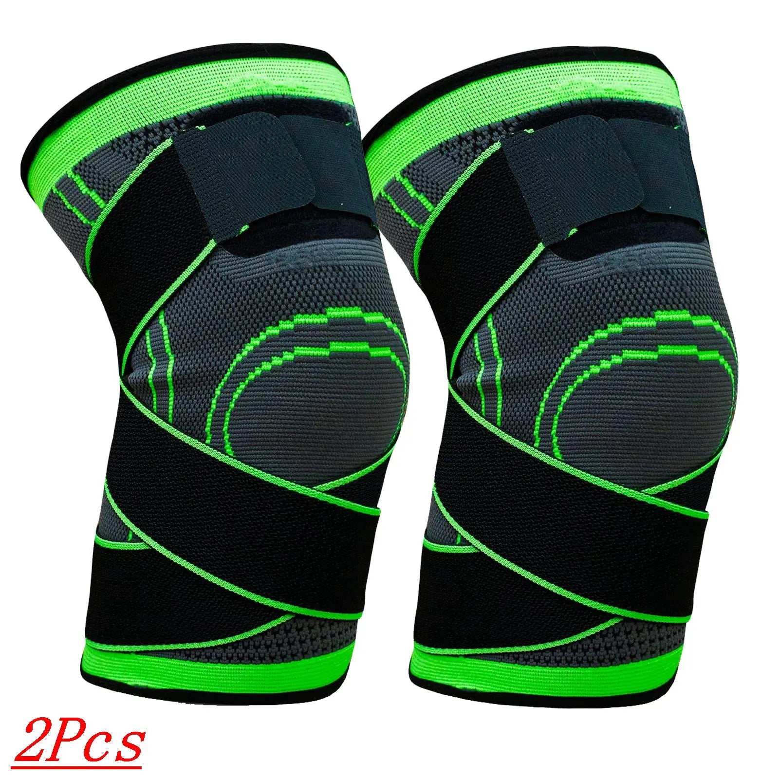 (2pcs) Order A Size Up Get Maximum Knee Support & Arthritis Relief For Men & Women - Adjustable Strap Wrap For Running, Cycling & Exercise! Nova Trendz