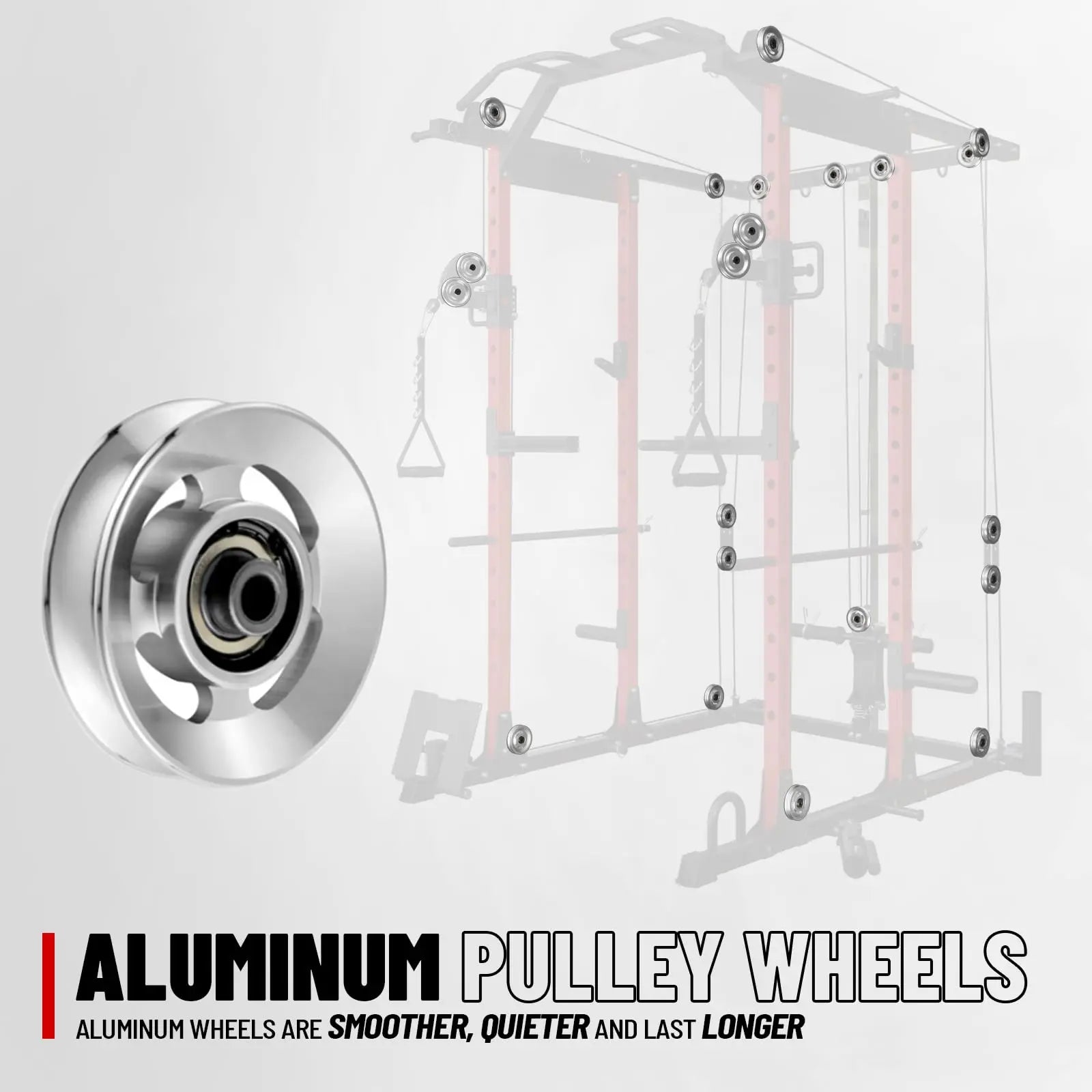 Mikolo Power Cage, Power Rack with Cable Crossover System, 1500LBS Squat Rack with LAT Pull Down System, Workout Cage with Pulley System for Fitness Home Gym Nova Trendz
