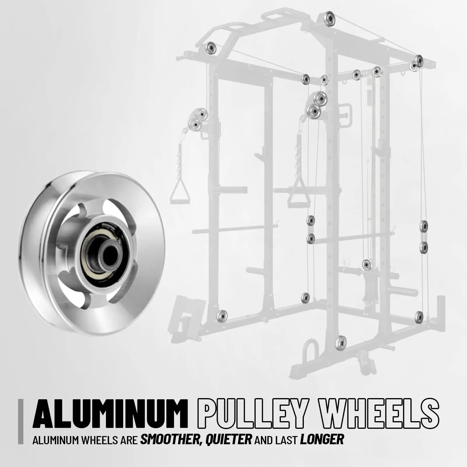 Mikolo Power Cage, Power Rack with Cable Crossover System, 1500LBS Squat Rack with LAT Pull Down System, Workout Cage with Pulley System for Fitness Home Gym Nova Trendz