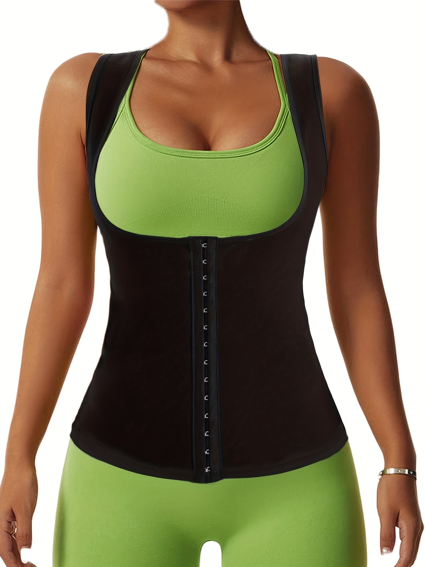 [Sweat Vest] Women Sweat Vest - Sauna Suit with Hook for Women -Sweat Suit Sauna Vest Tank Top Waist Trainer forWorkout Exercise